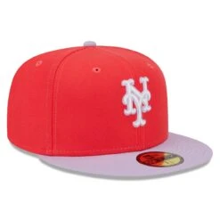 Men's New York Mets New Era Red/Lavender Spring Color Two-Tone 59FIFTY Fitted Hat -BigLeagueCaps Store lavender new york mets spring color two tone 59fifty fitted hat ss5 p 5000247pv 3u s24uovi2dgs9byxpdr1ev ti9rwoofborhdkiur0zc