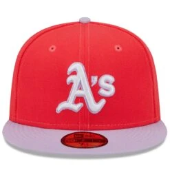 Men's Oakland Athletics New Era Red/Lavender Spring Color Two-Tone 59FIFTY Fitted Hat -BigLeagueCaps Store lavender oakland athletics spring color two tone 59fifty fitted hat ss5 p 5000253pv 2u 6qjbgu9744dz5yjqjz7hv ylrly0xlkqmw7flsvhzd