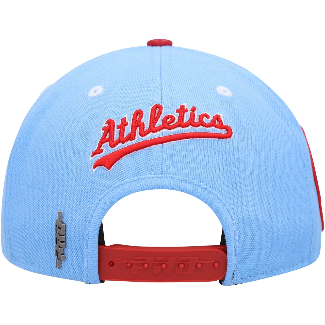 Men's Oakland Athletics Pro Standard White/Light Blue Blue Raspberry Ice Cream Drip Snapback Hat 6 Men's Oakland Athletics Pro Standard White/Light Blue Blue Raspberry Ice Cream Drip Snapback Hat - Image 4