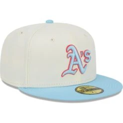 Men's Oakland Athletics New Era Cream/Light Blue Spring Color Two-Tone 59FIFTY Fitted Hat -BigLeagueCaps Store light blue oakland athletics spring color two tone 59fifty fitted hat ss5 p 5000250pv 3u 5upwl8rffsyvdq5t4zdav h71aksh1r6vde7fukzow