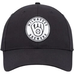Men's Milwaukee Brewers Black '47 All-Star Adjustable Hat -BigLeagueCaps Store mens 47 black milwaukee brewers all star adjustable hat pi4262000 altimages ff 4262850 d8db5a10ad2370e80652alt2 full