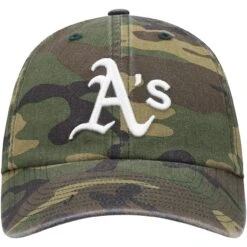 Men's Oakland Athletics '47 Camo Team Clean Up Adjustable Hat -BigLeagueCaps Store mens 47 camo oakland athletics team clean up adjustable hat pi4113000 altimages ff 4113832 7f27c89bce6b207dd3c1alt2 full