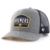 Men's Milwaukee Brewers '47 Charcoal Slate Trucker Snapback Hat -BigLeagueCaps Store mens 47 charcoal milwaukee brewers slate trucker snapback hat ss5 p 200021492pv 1u g954tbmpah0jo03y6hq7v jbah1qzemr6megflbx4r