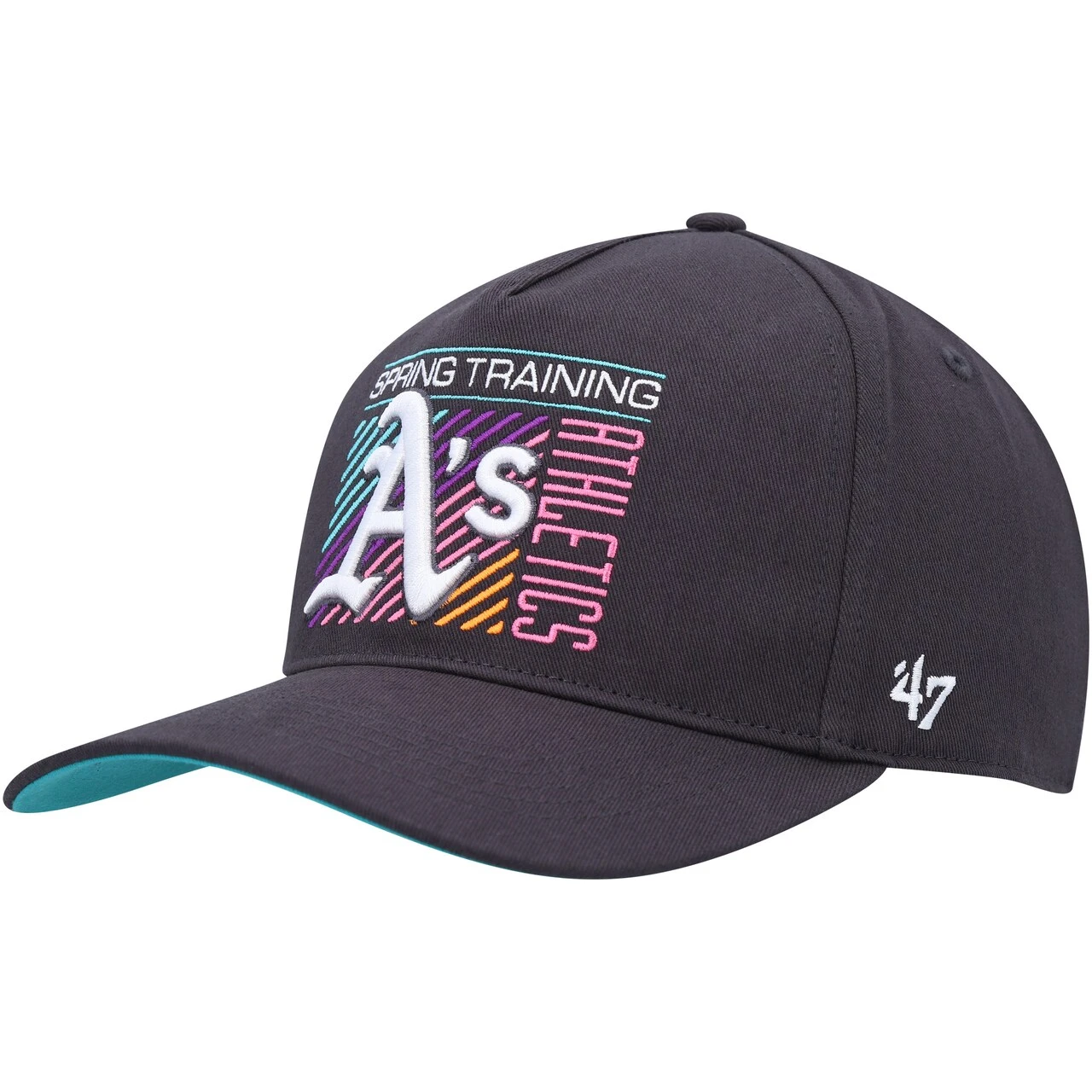 Men's Oakland Athletics '47 Charcoal 2023 Spring Training Reflex Hitch Snapback Hat 3 Men's Oakland Athletics '47 Charcoal 2023 Spring Training Reflex Hitch Snapback Hat