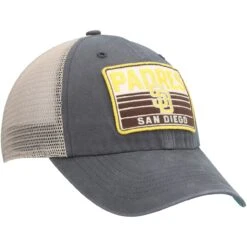 Men's San Diego Padres '47 Charcoal Four Stroke Clean Up Trucker Snapback Hat -BigLeagueCaps Store mens 47 charcoal san diego padres four stroke clean up trucker snapback hat ss5 p 200020447pv 3u a8v6drpqwo3pwblobmivv abmybgpzgpo2pkweynhl