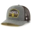 Men's San Diego Padres '47 Charcoal Slate Trucker Snapback Hat -BigLeagueCaps Store mens 47 charcoal san diego padres slate trucker snapback hat ss5 p 200021499pv 1u 4vlm5wekbmwzldpw1grlv 4pjkwgcesy0wtnk0opl9