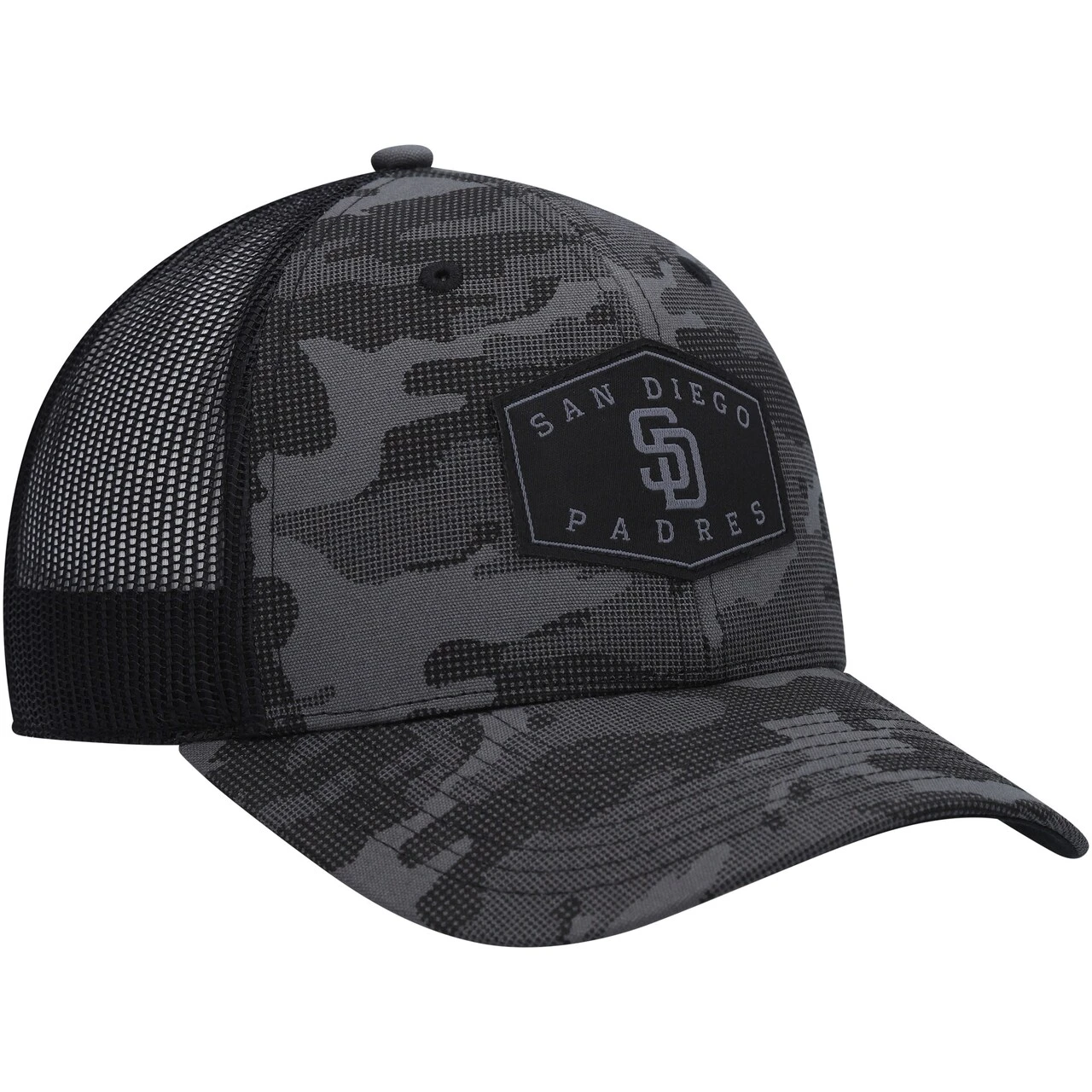 Men's San Diego Padres '47 Charcoal Tonal Camo Convoy Trucker Snapback Hat 5 Men's San Diego Padres '47 Charcoal Tonal Camo Convoy Trucker Snapback Hat - Image 3