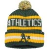 Men's Oakland Athletics '47 Green Bering Cuffed Knit Hat With Pom -BigLeagueCaps Store mens 47 green oakland athletics bering cuffed knit hat with pom ss5 p 200004142pv 1u b3wghzei9l6ony5hvbosv 02rxue6oxrzy8v56nqer