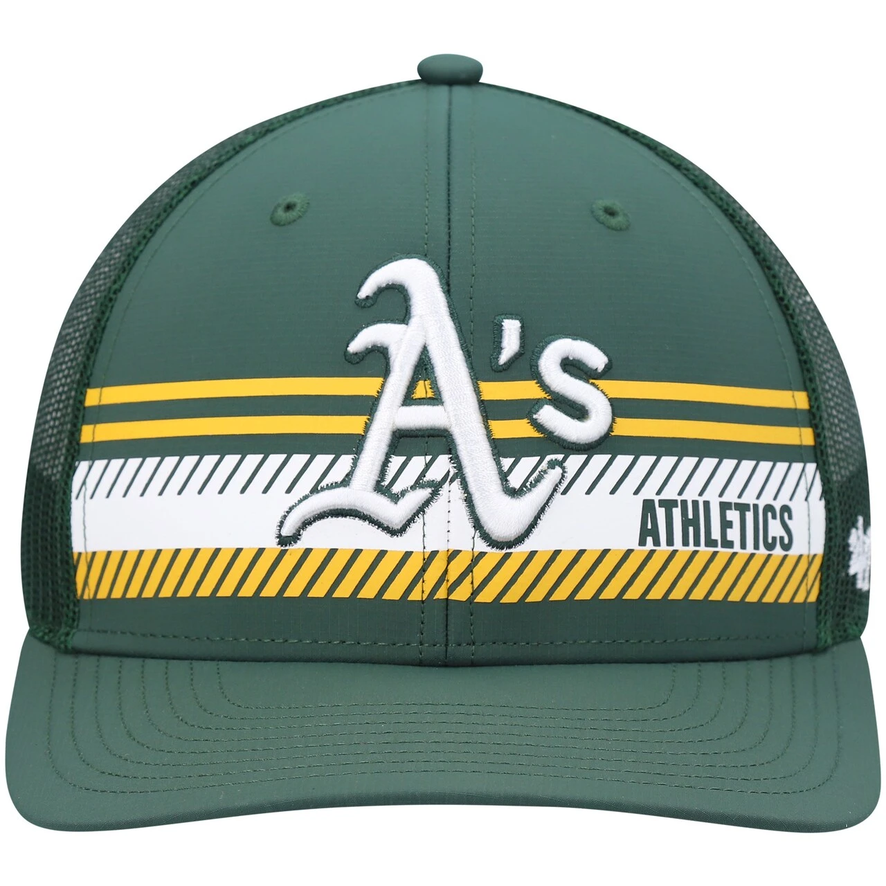 Men's Oakland Athletics '47 Green Cumberland Trucker Snapback Hat 4 Men's Oakland Athletics '47 Green Cumberland Trucker Snapback Hat - Image 2