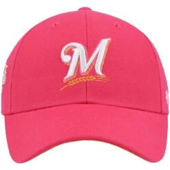Men's Milwaukee Brewers '47 Magenta 2002 MLB All-Star Game Mango Undervisor MVP Snapback Hat -BigLeagueCaps Store mens 47 magenta milwaukee brewers 2002 mlb all star game mango undervisor mvp snapback hat pi4522000 altimages ff 4522105 cf9d216a9b0fa420cebealt2 full
