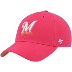 Men's Milwaukee Brewers '47 Magenta 2002 MLB All-Star Game Mango Undervisor MVP Snapback Hat -BigLeagueCaps Store mens 47 magenta milwaukee brewers 2002 mlb all star game mango undervisor mvp snapback hat pi4522000 altimages ff 4522105 cf9d216a9b0fa420cebealt3 full