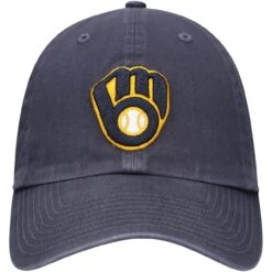 Men's Milwaukee Brewers '47 Navy Heritage Clean Up Adjustable Hat -BigLeagueCaps Store mens 47 navy milwaukee brewers heritage clean up adjustable hat pi3881000 altimages ff 3881860 9f4d0d7809c151d71a1aalt2 full