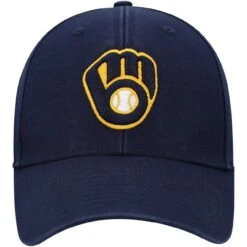 Men's Milwaukee Brewers '47 Navy Legend MVP Logo Adjustable Hat -BigLeagueCaps Store mens 47 navy milwaukee brewers legend mvp logo adjustable hat pi4311000 altimages ff 4311871 e43cf94a149b152c0f38alt2 full