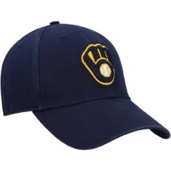 Men's Milwaukee Brewers '47 Navy Legend MVP Logo Adjustable Hat -BigLeagueCaps Store mens 47 navy milwaukee brewers legend mvp logo adjustable hat pi4311000 altimages ff 4311871 e43cf94a149b152c0f38alt3 full
