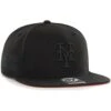 Men's New York Mets '47 Black On Black Sure Shot Captain Snapback Hat -BigLeagueCaps Store mens 47 new york mets black on black sure shot captain snapback hat ss5 p 200021584pv 1u onnkr7cygvtfqzmod7ivv eu0yw6kartekqu5x1kow