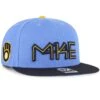 Men's Milwaukee Brewers '47 Powder Blue 2022 City Connect Captain Snapback Hat -BigLeagueCaps Store mens 47 powder blue milwaukee brewers 2022 city connect captain snapback hat pi4695000 altimages ff 4695559 3a8b6440e7114427c378alt1 full