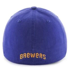 Men's Milwaukee Brewers '47 Royal Cooperstown Collection Franchise Logo Fitted Hat -BigLeagueCaps Store mens 47 royal milwaukee brewers cooperstown collection franchise logo fitted hat pi3850000 altimages ff 3850631 4410140bf79fd3521b2calt3 full