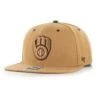 Men's Milwaukee Brewers '47 Toffee Captain Snapback Hat -BigLeagueCaps Store mens 47 toffee milwaukee brewers captain snapback hat ss5 p 200021612pv 1u 8hzvgrkkqkmqkelya6rtv 36ffy7ohma0gykgsntyy