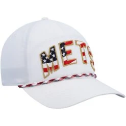 Men's New York Mets '47 White Flag Flutter Hitch Snapback Hat -BigLeagueCaps Store mens 47 white new york mets flag flutter hitch snapback hat pi4569000 altimages ff 4569729 d58ac21b621700a18c1balt3 full