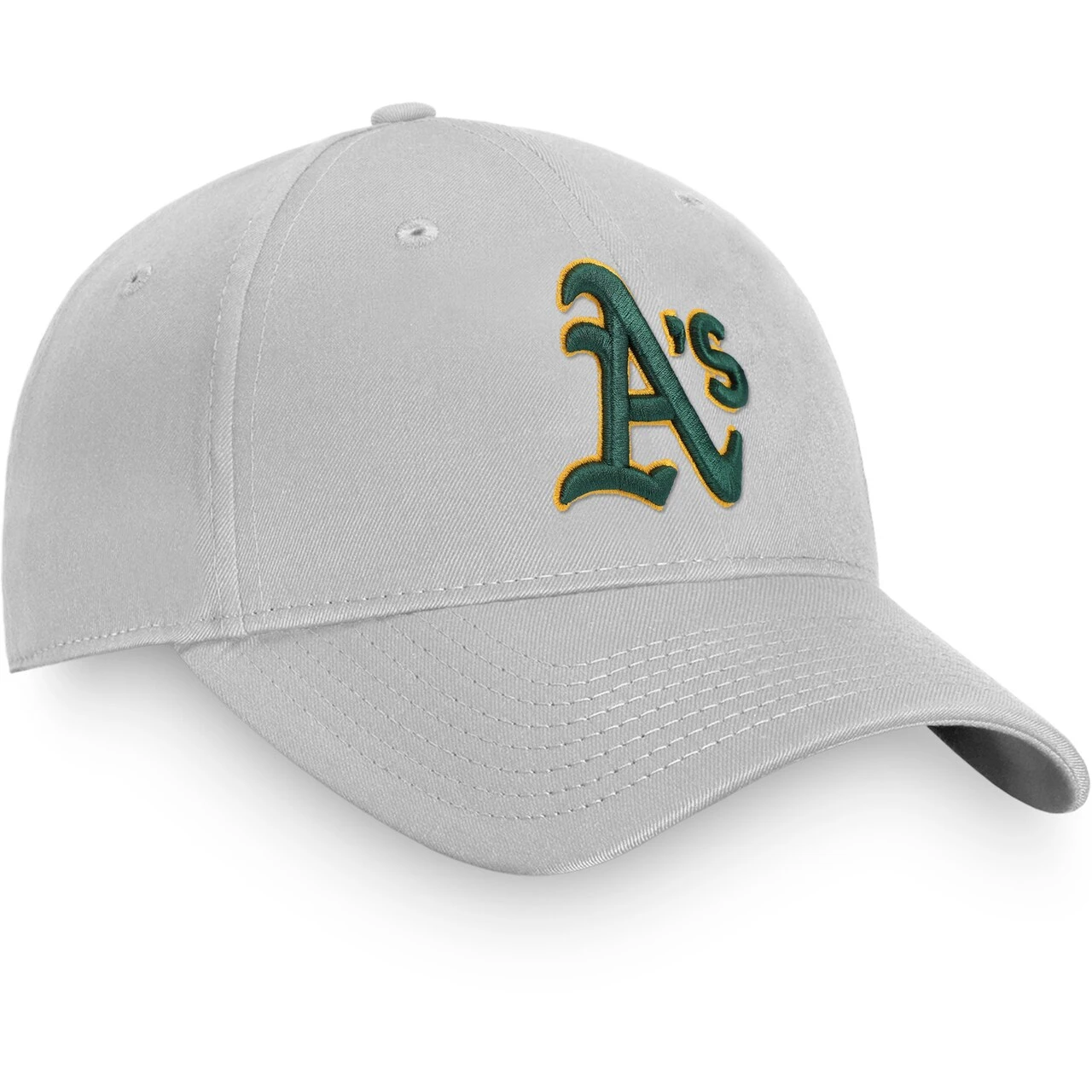 Men's Oakland Athletics Fanatics Branded Gray Core Snapback Hat - Image 3