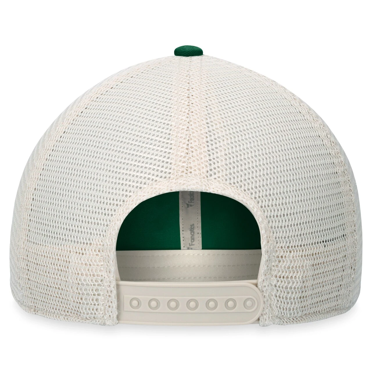 Men's Oakland Athletics Fanatics Branded Green Heritage Trucker Snapback Hat - Image 4