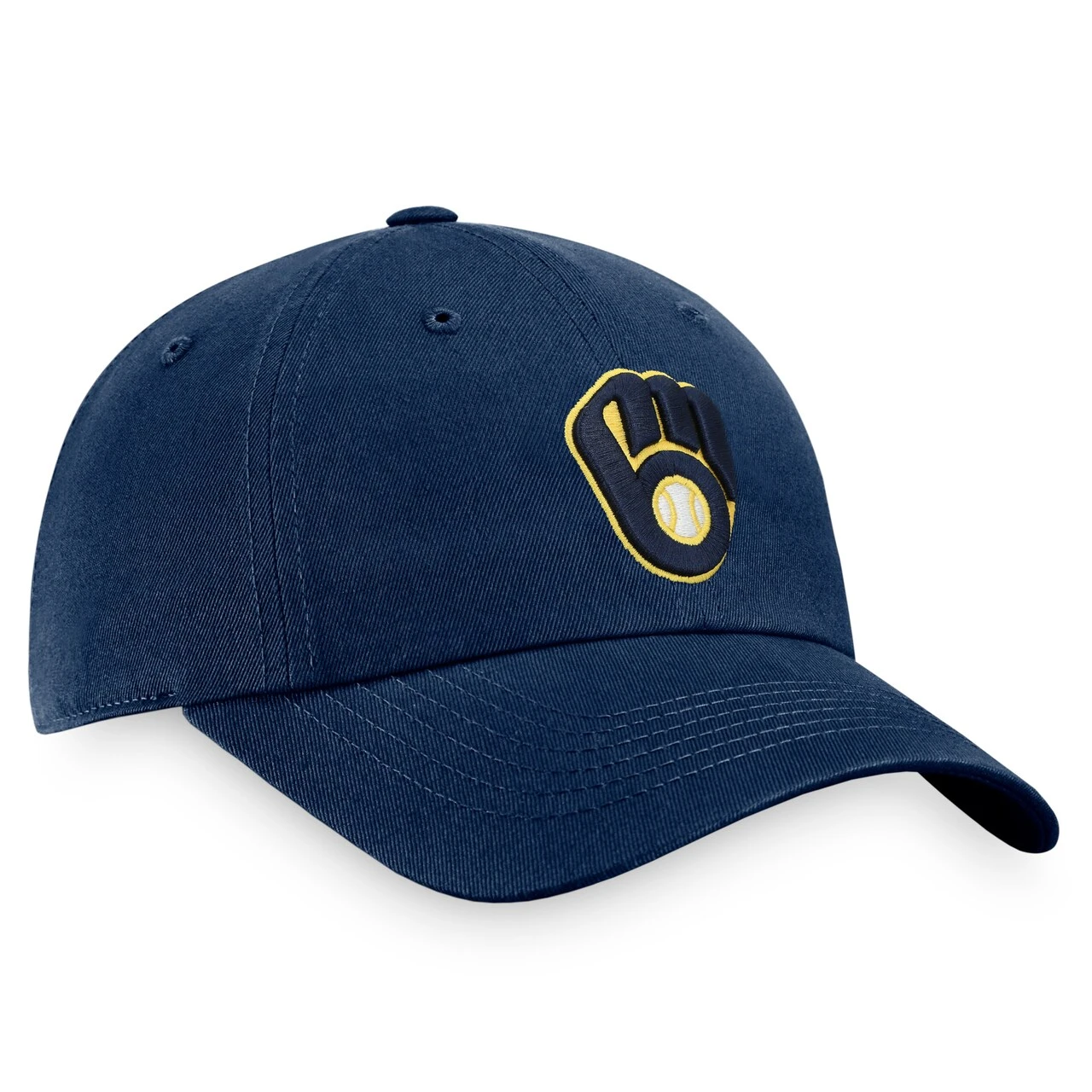 Men's Milwaukee Brewers Fanatics Branded Navy Core Adjustable Hat - Image 3