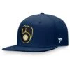 Men's Milwaukee Brewers Fanatics Branded Navy Core Adjustable Snapback Hat -BigLeagueCaps Store mens fanatics branded navy milwaukee brewers core adjustable snapback hat pi4230000 altimages ff 4230783 73ee065adbb089f44b72alt1 full