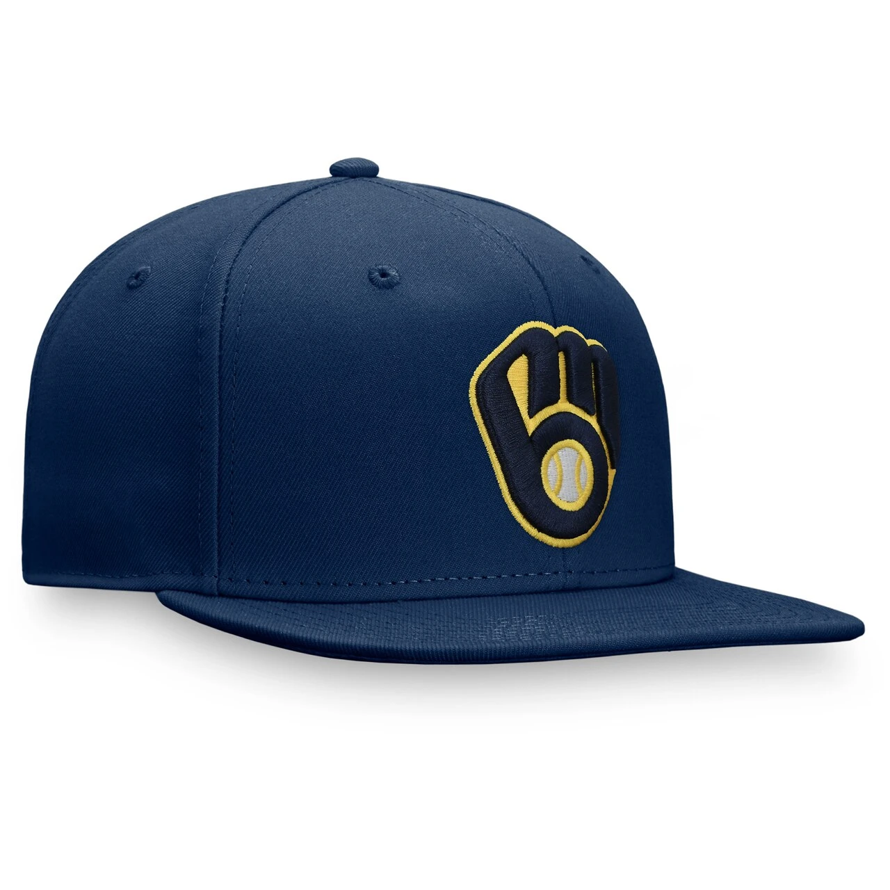 Men's Milwaukee Brewers Fanatics Branded Navy Core Adjustable Snapback Hat - Image 3