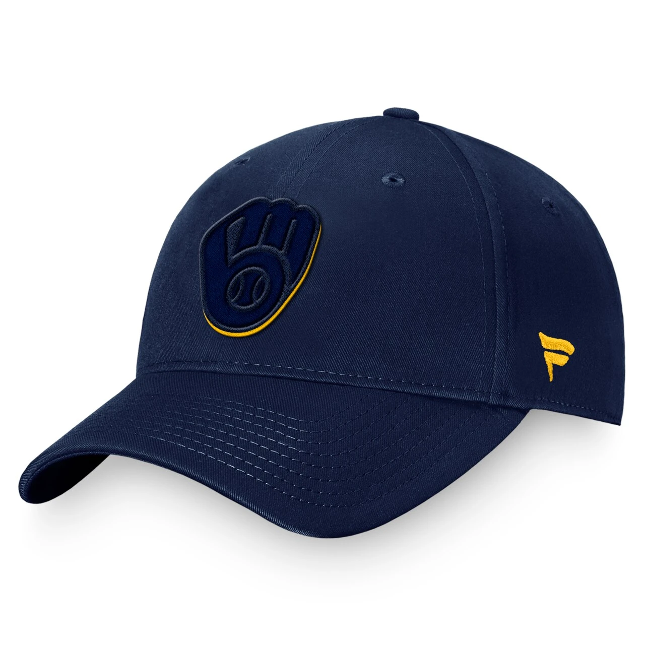 Men's Milwaukee Brewers Fanatics Branded Navy Fundamental Shadow Snapback Hat 3 Men's Milwaukee Brewers Fanatics Branded Navy Fundamental Shadow Snapback Hat