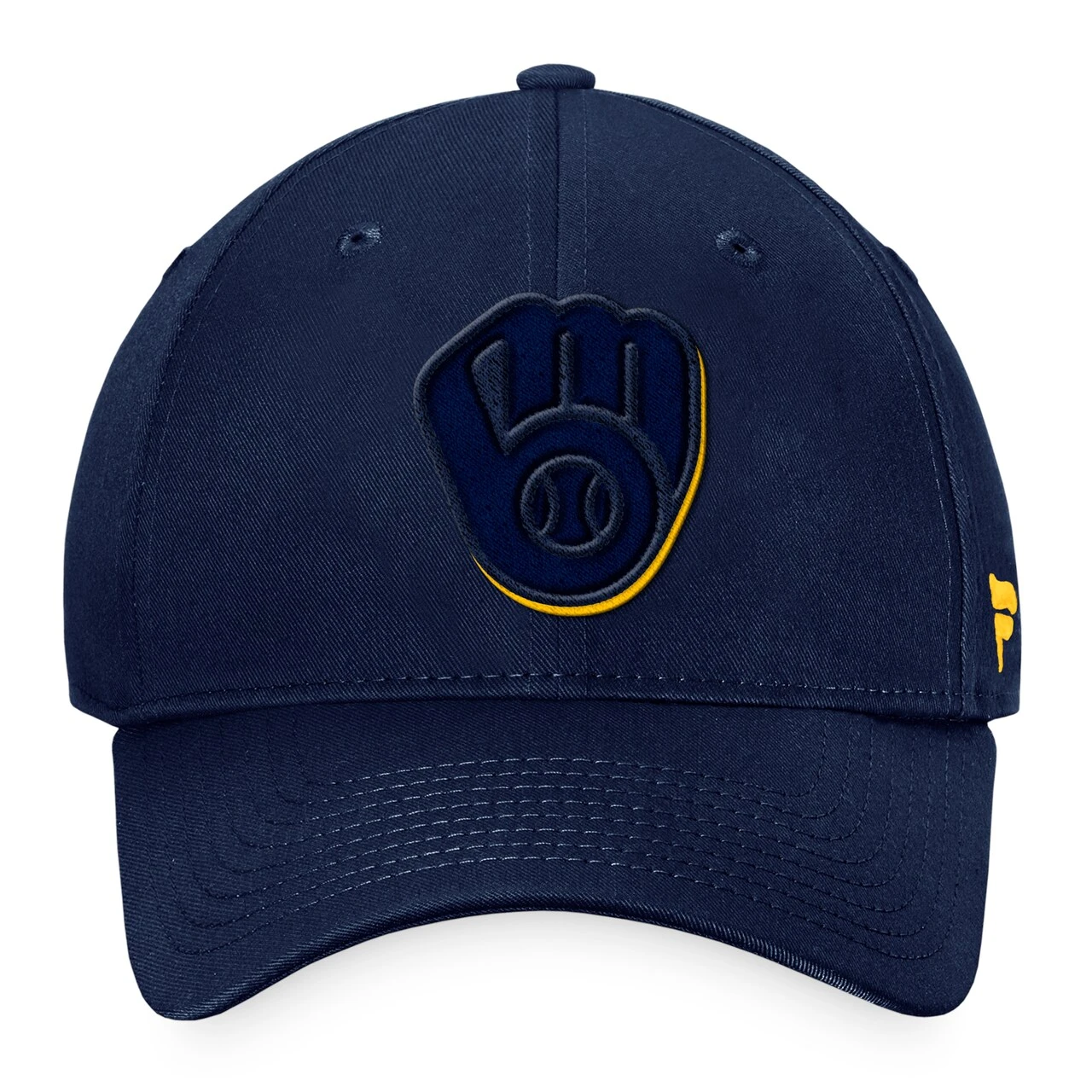 Men's Milwaukee Brewers Fanatics Branded Navy Fundamental Shadow Snapback Hat 4 Men's Milwaukee Brewers Fanatics Branded Navy Fundamental Shadow Snapback Hat - Image 2