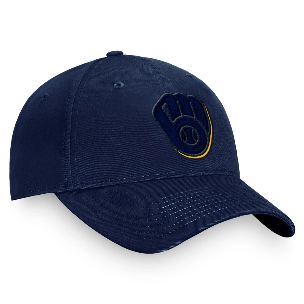 Men's Milwaukee Brewers Fanatics Branded Navy Fundamental Shadow Snapback Hat 5 Men's Milwaukee Brewers Fanatics Branded Navy Fundamental Shadow Snapback Hat - Image 3