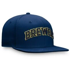 Men's Milwaukee Brewers Fanatics Branded Navy Team Core Fitted Hat -BigLeagueCaps Store mens fanatics branded navy milwaukee brewers team core fitted hat pi4236000 altimages ff 4236876 9d26331a70a715753761alt3 full