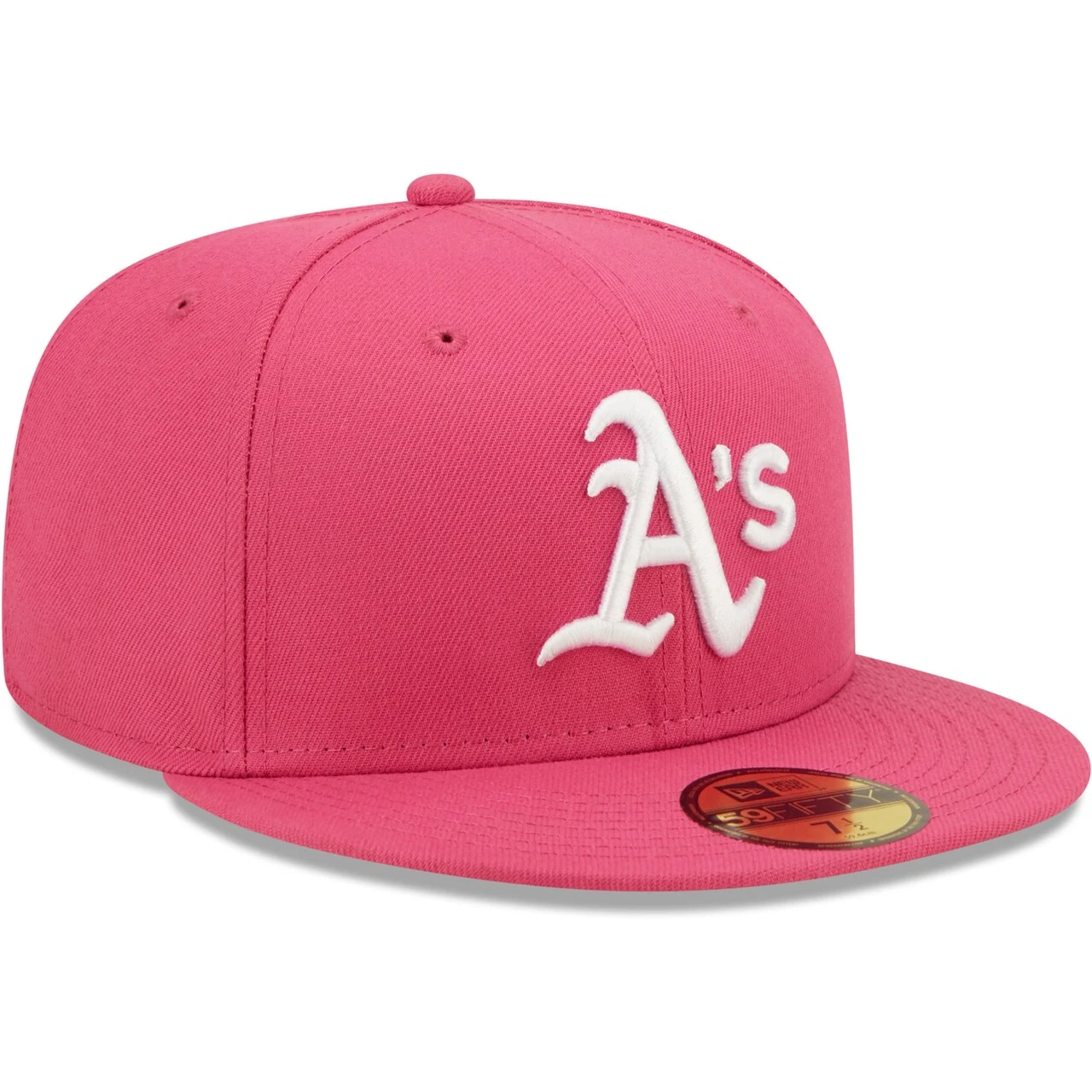 Men's Oakland Athletics New Era Beetroot Logo 59FIFTY Fitted Hat 5 Men's Oakland Athletics New Era Beetroot Logo 59FIFTY Fitted Hat - Image 3