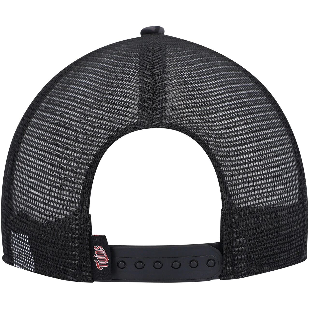 Men's Minnesota Twins New Era Black Repeat A-Frame 9FIFTY Trucker Snapback Hat 6 Men's Minnesota Twins New Era Black Repeat A-Frame 9FIFTY Trucker Snapback Hat - Image 4