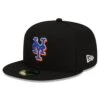 Men's New York Mets New Era Black Alternate Authentic Collection On-Field 59FIFTY Fitted Hat -BigLeagueCaps Store mens new era black new york mets alternate authentic collection on field 59fifty fitted hat pi4637000 altimages ff 4637886 a9d6b867ce698f5f24baalt1 full