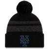 Men's New York Mets New Era Black Dispatch Cuffed Knit Hat With Pom -BigLeagueCaps Store mens new era black new york mets dispatch cuffed knit hat with pom pi3597000 ff 3597049 bbbe5c1e312cdaf3a2cb full