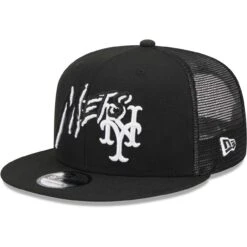Men's New York Mets New Era Black Street Trucker 9FIFTY Snapback Hat -BigLeagueCaps Store mens new era black new york mets street trucker 9fifty snapback hat ss5 p 4640908pv 3u mmrrfn6czlhgniv6cacjv oxkkzaml0hyjd6ptpj25