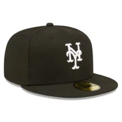 Men's New York Mets New Era Black Team Logo 59FIFTY Fitted Hat -BigLeagueCaps Store mens new era black new york mets team logo 59fifty fitted hat pi4733000 altimages ff 4733476 1d29bd73b761ffc35fbbalt3 full