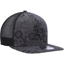 Men's Oakland Athletics New Era Black Repeat A-Frame 9FIFTY Trucker Snapback Hat -BigLeagueCaps Store mens new era black oakland athletics repeat a frame 9fifty trucker snapback hat ss5 p 4961096pv 3u dc56mln9inlgwgqk8umnv seihlkmoraq56cwwrq2o