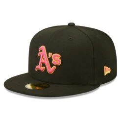 Men's Oakland Athletics New Era Black Summer Sherbet 59FIFTY Fitted Hat -BigLeagueCaps Store mens new era black oakland athletics summer sherbet 59fifty fitted hat ss5 p 4789504pv 3u l4linbp1dlsxifqgnwrfv ifdn8ese6kllh4get2wb