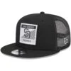Men's San Diego Padres New Era Black Scratch Squared Trucker 9FIFTY Snapback Hat -BigLeagueCaps Store mens new era black san diego padres scratch squared trucker 9fifty snapback hat ss5 p 200013010pv 1u khpck0rxkrtcpop0iembv 5hy58ots6hbooc4guorz