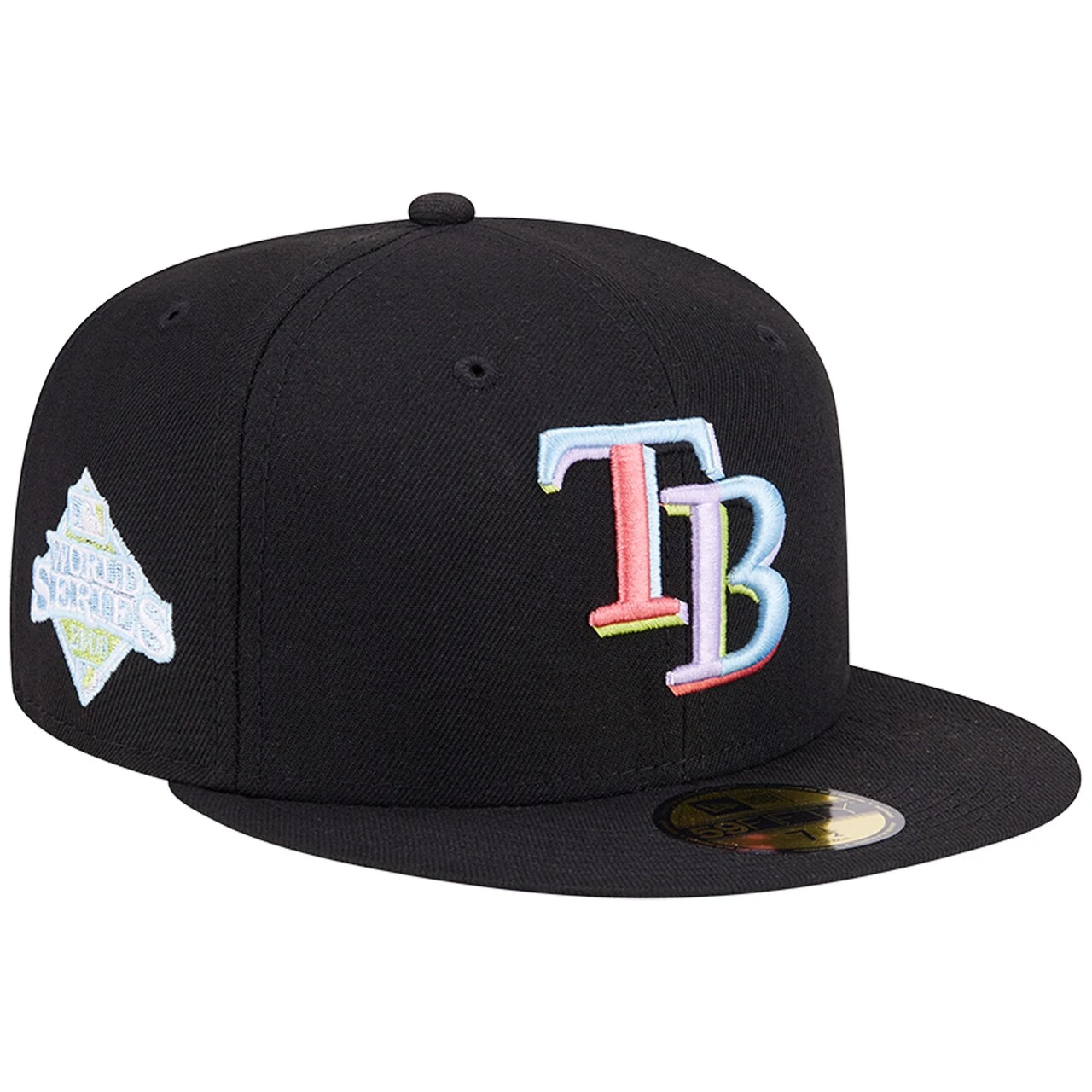 Men's Tampa Bay Rays New Era Black Multi-Color Pack 59FIFTY Fitted Hat 3 Men's Tampa Bay Rays New Era Black Multi-Color Pack 59FIFTY Fitted Hat