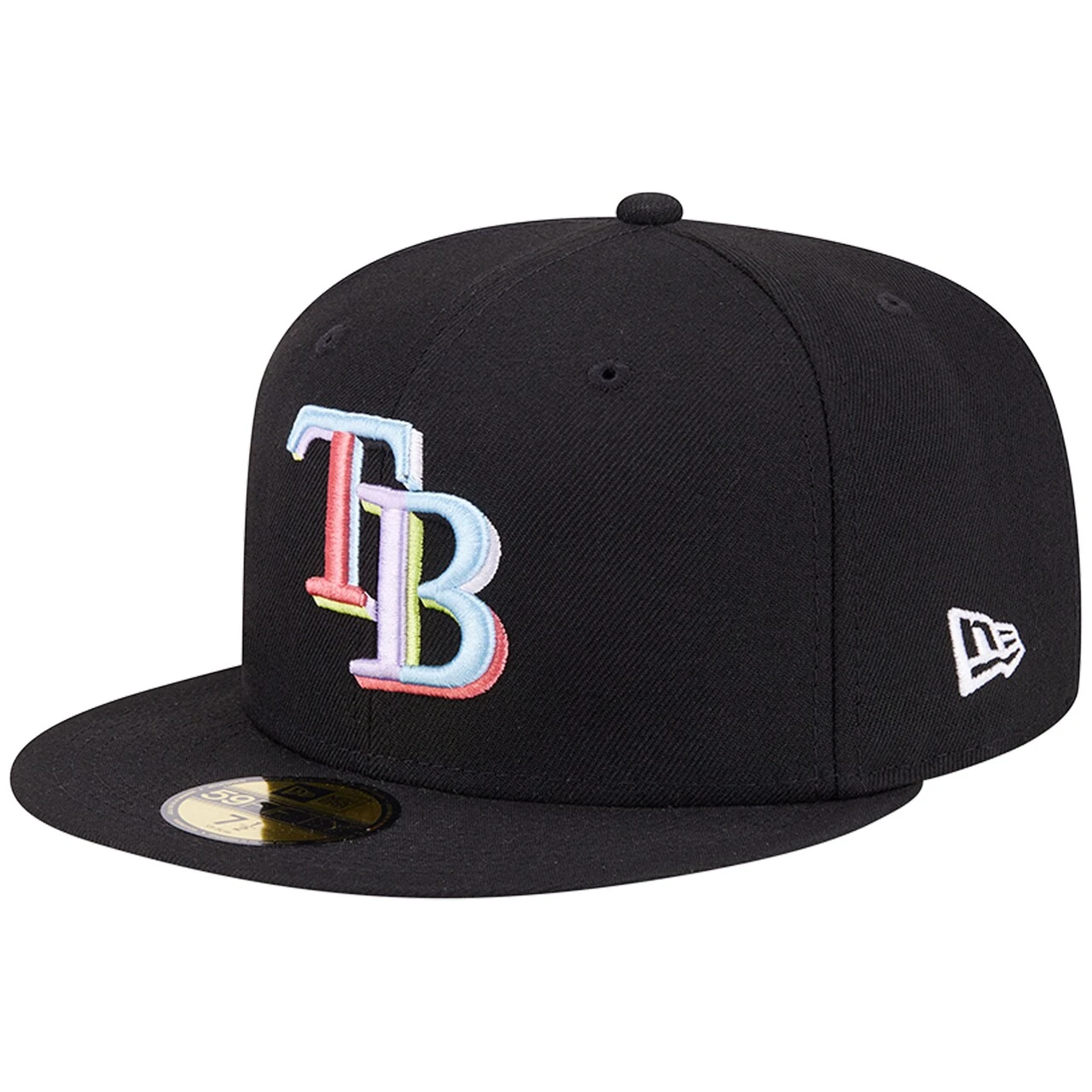 Men's Tampa Bay Rays New Era Black Multi-Color Pack 59FIFTY Fitted Hat 5 Men's Tampa Bay Rays New Era Black Multi-Color Pack 59FIFTY Fitted Hat - Image 3