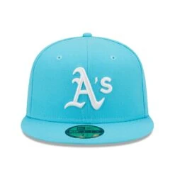 Men's Oakland Athletics New Era Blue Vice Highlighter Logo 59FIFTY Fitted Hat -BigLeagueCaps Store mens new era blue oakland athletics vice highlighter logo 59fifty fitted hat ss5 p 4796034pv 2u wute2ggffxbvyn7t7ostv 9d3nq7jxvngbilx4jgcj