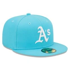 Men's Oakland Athletics New Era Blue Vice Highlighter Logo 59FIFTY Fitted Hat -BigLeagueCaps Store mens new era blue oakland athletics vice highlighter logo 59fifty fitted hat ss5 p 4796034pv 3u wute2ggffxbvyn7t7ostv ddhzujletpe3wfxwvxxw
