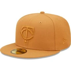 Men's Minnesota Twins New Era Brown Bronze Color Pack 59FIFTY Fitted Hat