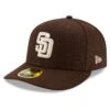 Men's San Diego Padres New Era Brown Alternate 2020 Authentic Collection On-Field Low Profile 59FIFTY Fitted Hat -BigLeagueCaps Store mens new era brown san diego padres alternate 2020 authentic collection on field low profile 59fifty fitted hat pi3733000 altimages ff 3733644 6b867a72d8e12a810c0ealt1 full