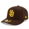 Men's San Diego Padres New Era Brown Authentic Collection On-Field Low Profile 59FIFTY Fitted Hat -BigLeagueCaps Store mens new era brown san diego padres authentic collection on field low profile 59fifty fitted hat pi3733000 altimages ff 3733645 4ae58a5f4532fcfa203falt1 full