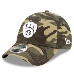 Men's Milwaukee Brewers New Era Camo 2021 Armed Forces Day 9FORTY Adjustable Hat -BigLeagueCaps Store mens new era camo milwaukee brewers 2021 armed forces day 9forty adjustable hat pi3815000 altimages ff 3815498 0b0d7791f9157e6b509aalt3 full