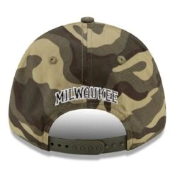 Men's Milwaukee Brewers New Era Camo 2021 Armed Forces Day 9FORTY Adjustable Hat -BigLeagueCaps Store mens new era camo milwaukee brewers 2021 armed forces day 9forty adjustable hat pi3815000 altimages ff 3815498 0b0d7791f9157e6b509aalt4 full